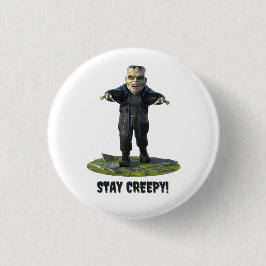 Blijf griezelig! monster van Frankenstein Ronde Button 3,2 Cm