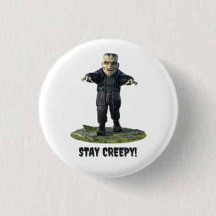 Blijf griezelig! monster van Frankenstein Ronde Button 3,2 Cm