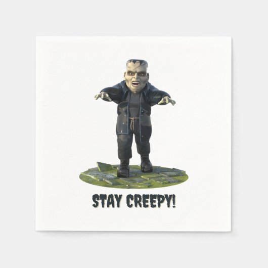 Blijf griezelig! monster van Frankenstein Servet (Voorkant)
