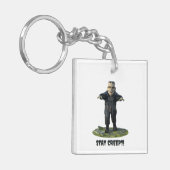 Blijf griezelig! monster van Frankenstein Sleutelhanger (Voorkant Links)