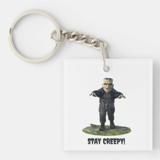 Blijf griezelig! monster van Frankenstein Sleutelhanger (Voorkant)