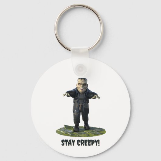 Blijf griezelig! monster van Frankenstein Sleutelhanger (Voorkant)