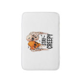 Blijf griezelig PNG, Retro Skull Halloween Badmat (Voorkant Verticaal)