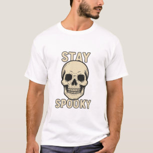 Blijf Griezelig Vintage Schedel T-Shirt, Tattoo St T-shirt