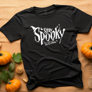 Blijf griezelige heksen heks Halloween grappig T-shirt