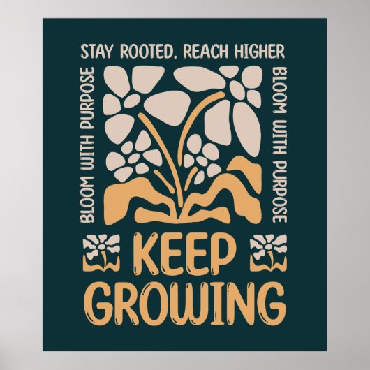 Blijf Groeien – Blijf Geworteld, Reik Hoger Poster (Voorkant)