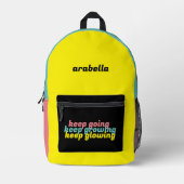 Blijf groeien Blijf gloeien Rugzak (Voorkant)