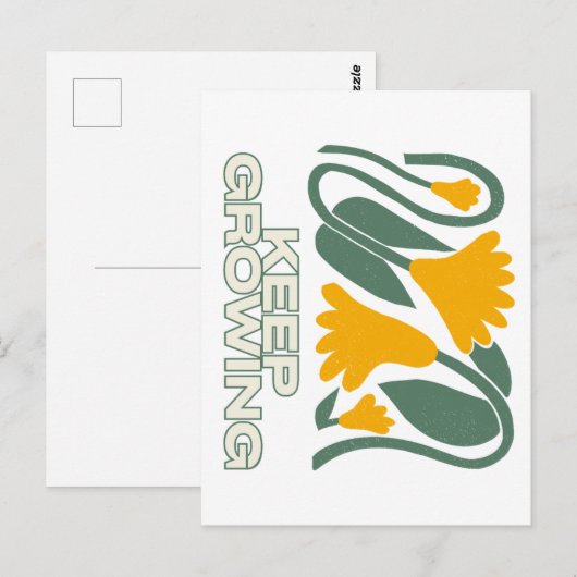 Blijf Groeien Briefkaart (Voorkant / Achterkant)