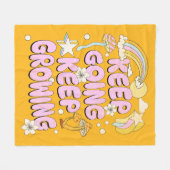 Blijf groeien fleece deken (Voorkant (Horizontaal))