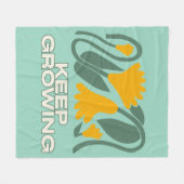 Blijf Groeien Fleece Deken (Voorkant (Horizontaal))