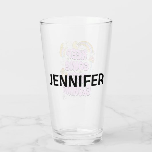 Blijf groeien glas (Achterkant)