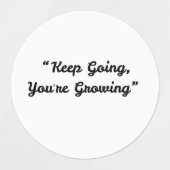 Blijf groeien – Motivatie Sticker (Design 1)
