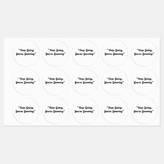 Blijf groeien – Motivatie Sticker (Vel)