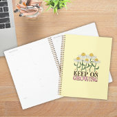 Blijf groeien positieve citaten Retro bloemen Planner
