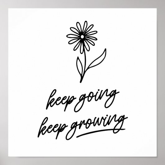 Blijf groeien poster (Voorkant)