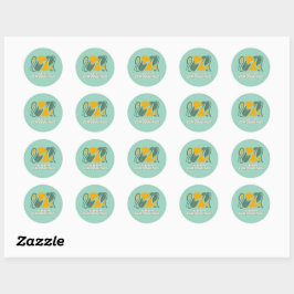 Blijf Groeien Ronde Sticker
