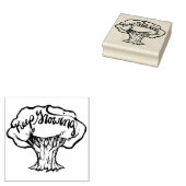 Blijf Groeien Rubberstempel (Gestempeld)