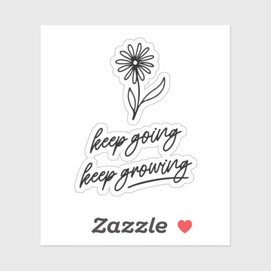 Blijf groeien sticker (Vel)