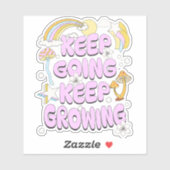Blijf groeien sticker (Vel)