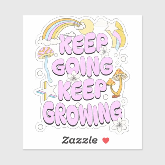 Blijf groeien sticker (Vel)