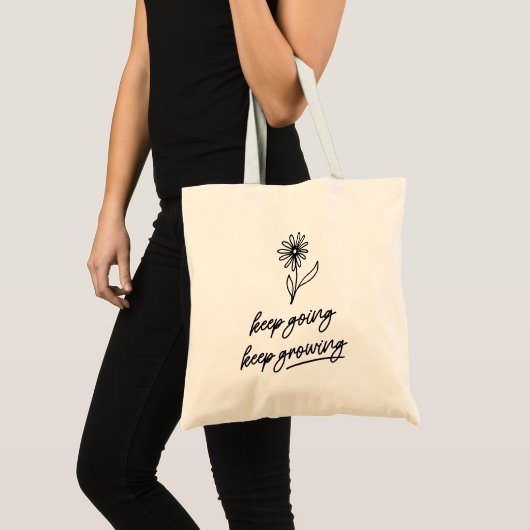 Blijf groeien tote bag (Voorkant (product))