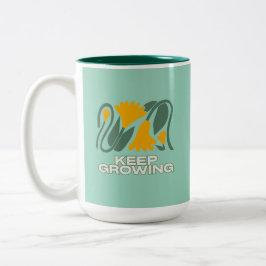 Blijf Groeien Tweekleurige Koffiemok
