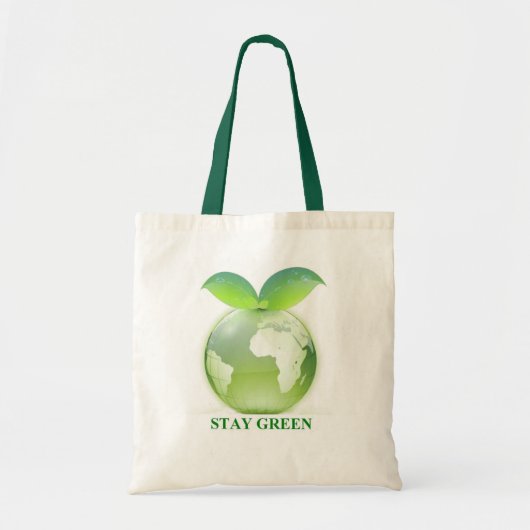 Blijf groen tote bag (Voorkant)
