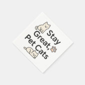 Blijf Groot Huisdierkatten Ontwerp Servet (Hoek)