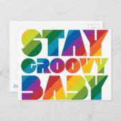 Blijf Groovy Baby Briefkaart (Voorkant / Achterkant)