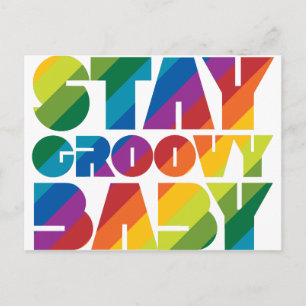 Blijf Groovy Baby Briefkaart