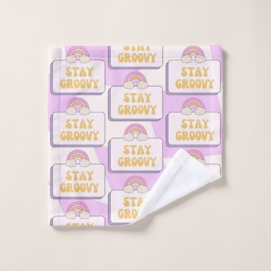 Blijf Groovy Bad Handdoek (Wasdoekje)