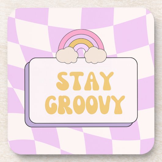 Blijf Groovy Bier Onderzetter (Voorkant)
