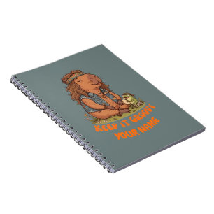 Blijf Groovy Capybara Schattige Retro Op Maat Gema Notitieboek