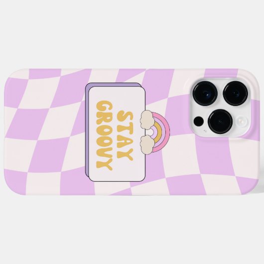 Blijf Groovy Case-Mate iPhone Case (Achterkant (horizontaal))