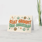 Blijf Groovy deze Kerst Feestdagen Kaart (Voorkant)