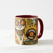 Blijf groovy | Dierenliefhebber | Bohemië Mok (Voorkant rechts)
