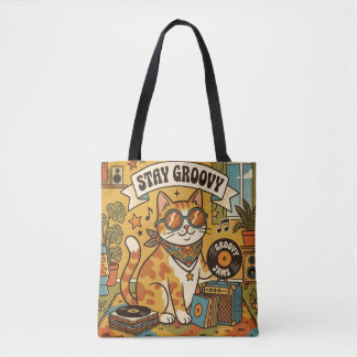 Blijf groovy | Dierenliefhebber | Bohemië Tote Bag