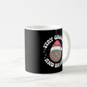 Blijf Groovy en Bright Groovy Kerst Feestdagen Koffiemok (Voorkant rechts)