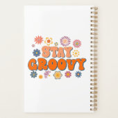 Blijf Groovy Flower Power Retro Jaarlijks Planner (Achterkant)