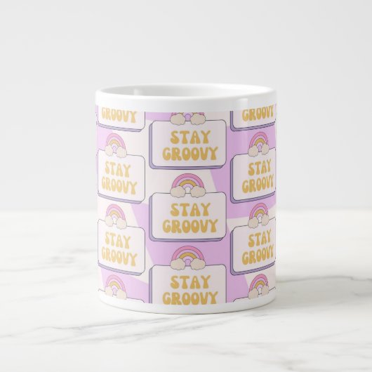Blijf Groovy Grote Koffiekop (Voorkant)
