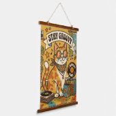 Blijf groovy  hangend wandkleed (Gebogen)