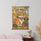 Blijf groovy  hangend wandkleed (Slaapkamer)