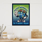 Blijf Groovy in [MY NAME'S] Kamer Poster (Keuken)