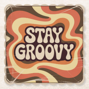 Blijf Groovy Kartonnen Onderzetters