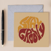 Blijf Groovy met een plons rood en geel