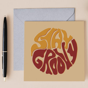 Blijf Groovy met een plons rood en geel