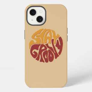 Blijf Groovy met een plons rood en geel iPhone 13 Hoesje