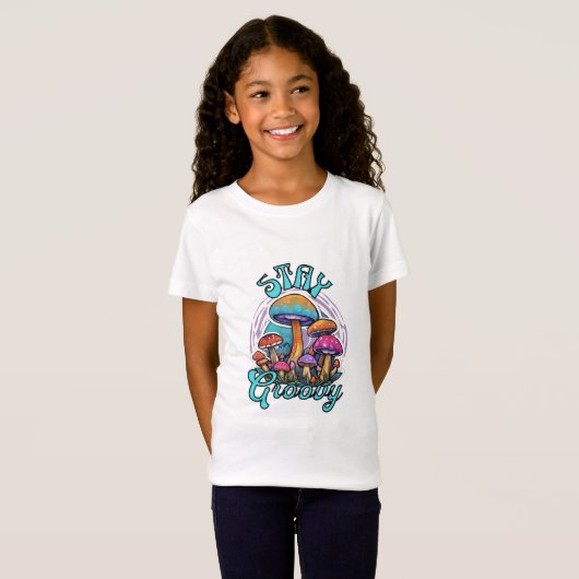 Blijf Groovy Mushroom T-shirt (Voorkant volledig)