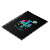 Blijf groovy overal, grappige kinderen op school notitieboek (Linkerzijde)