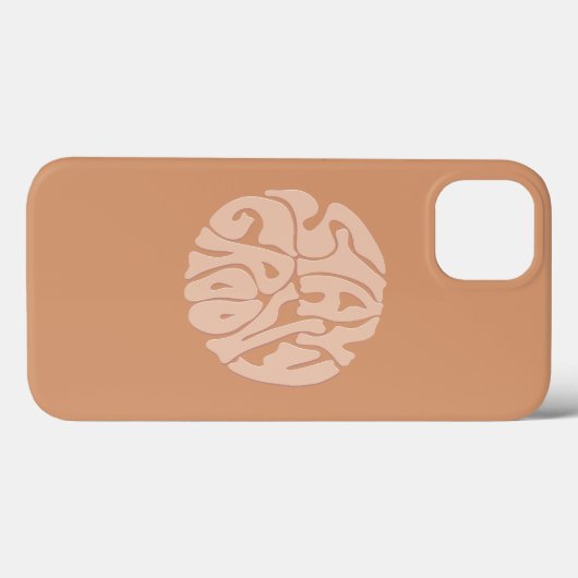 Blijf Groovy Retro Beige Case-Mate iPhone Case (Achterkant (horizontaal))